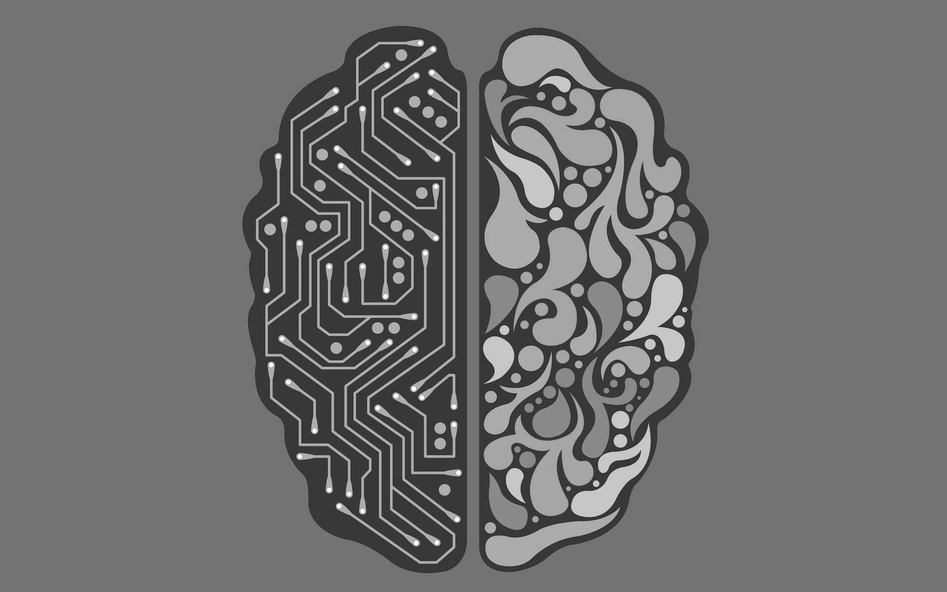 Illustration cerveau technologie IA 